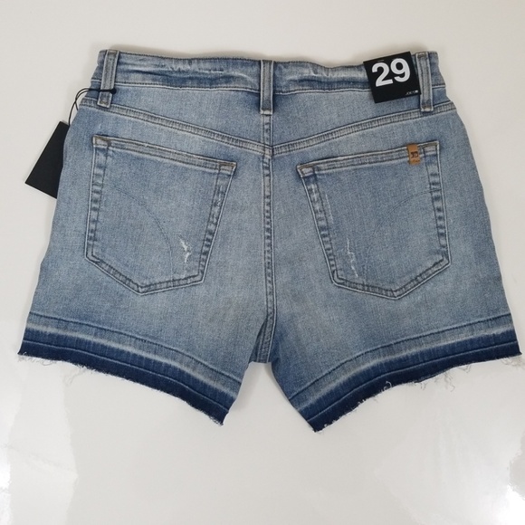 Joe's Alston Denim High Rise Jeans Short Unhem C2 - Picture 3 of 6